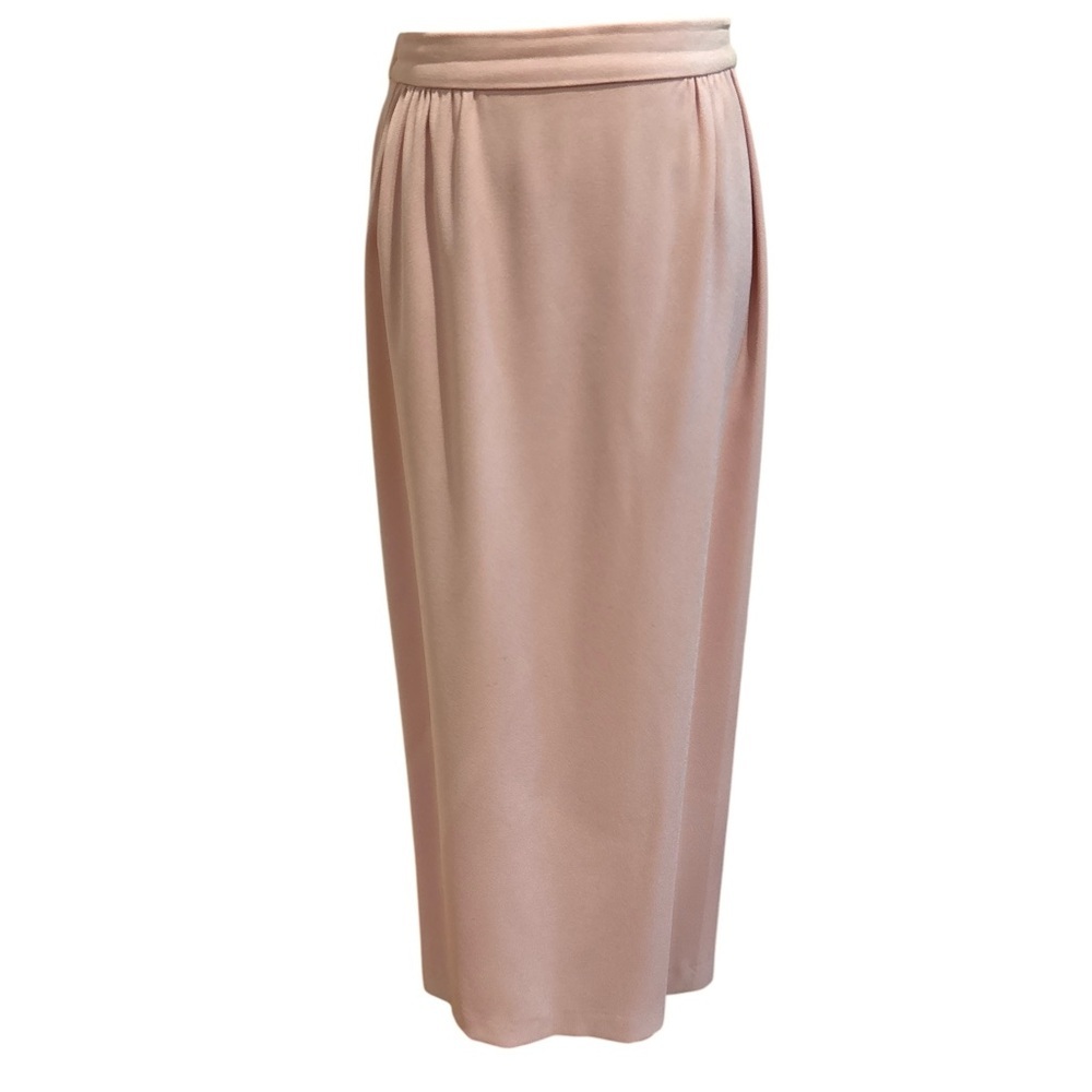 90s 2PC HEISER-EGAN PASTEL PINK MOTHER OF THE BRIDE BLAZER & MAXI SKIRT SZ 12 - Picture 7 of 12